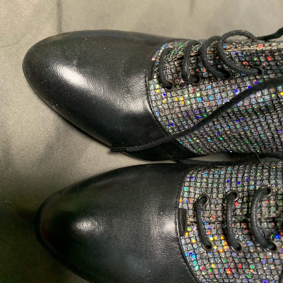 SJP Sarah Jessica Parker sparkly bootie heels - Picture 2 of 6